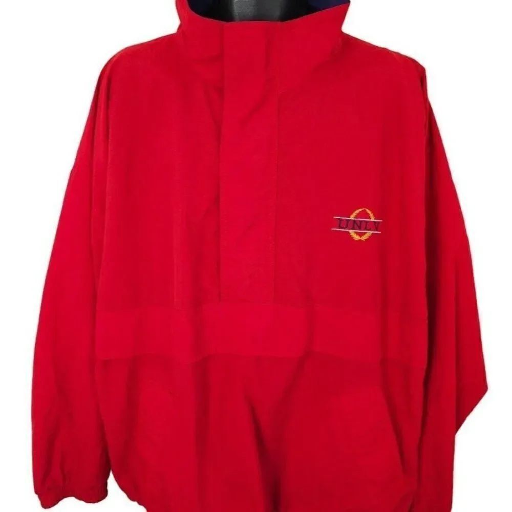 UNLV Rebels Windbreaker Jacket Mens Size XL Vintage 80s 90s Gear For Sports